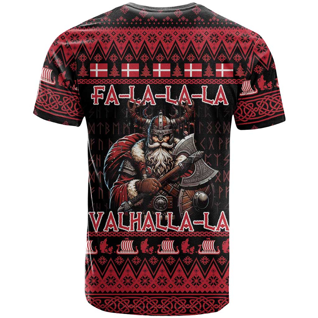Denmark Santa Viking Christmas T Shirt Julemanden Goes Viking - Wonder Print Shop