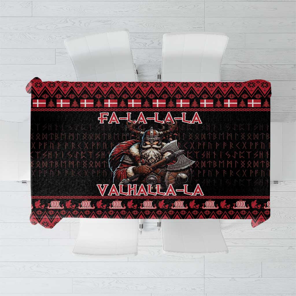Denmark Santa Viking Christmas Tablecloth Julemanden Goes Viking - Wonder Print Shop