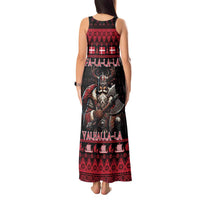 Denmark Santa Viking Christmas Tank Maxi Dress Julemanden Goes Viking - Wonder Print Shop