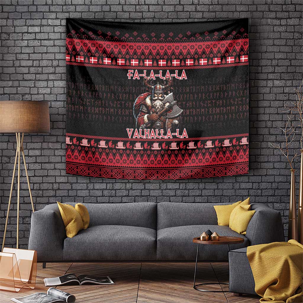 Denmark Santa Viking Christmas Tapestry Julemanden Goes Viking - Wonder Print Shop