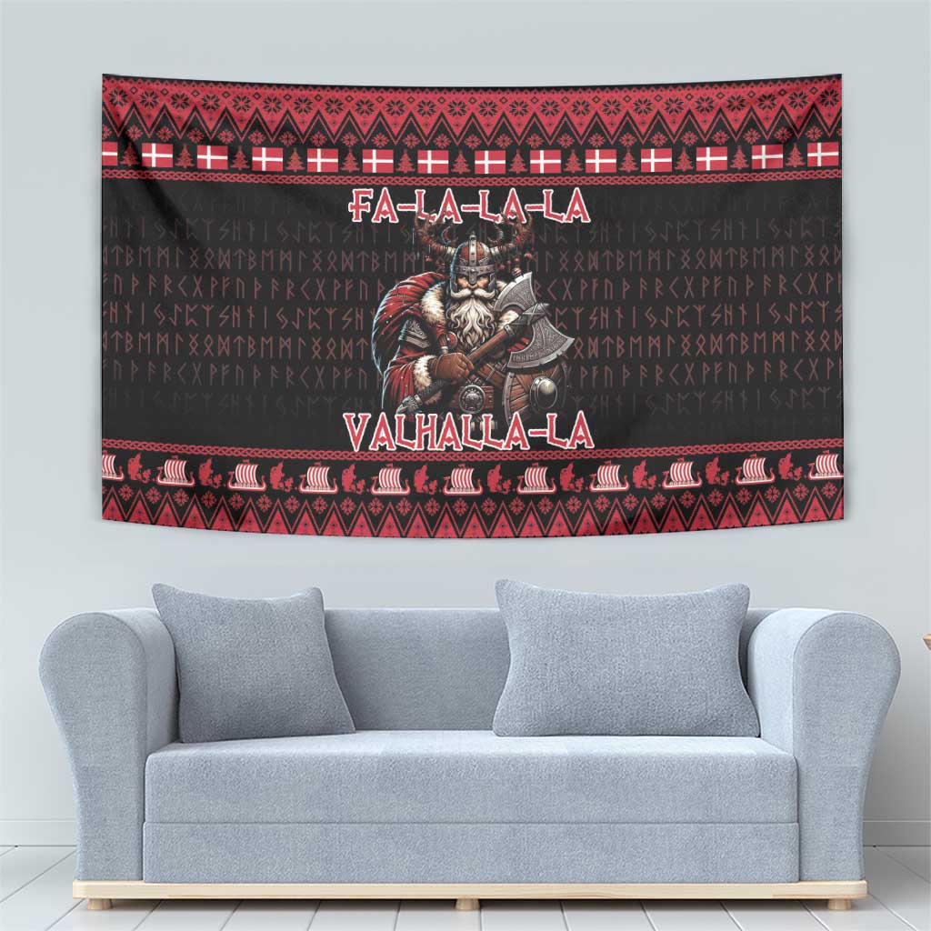 Denmark Santa Viking Christmas Tapestry Julemanden Goes Viking - Wonder Print Shop