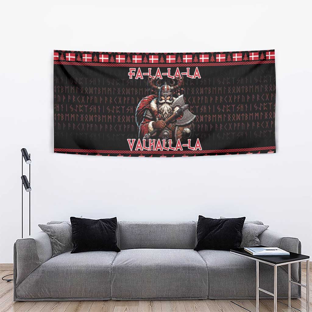 Denmark Santa Viking Christmas Tapestry Julemanden Goes Viking - Wonder Print Shop