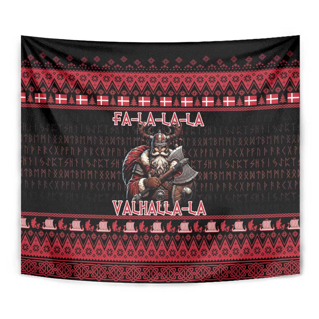 Denmark Santa Viking Christmas Tapestry Julemanden Goes Viking - Wonder Print Shop