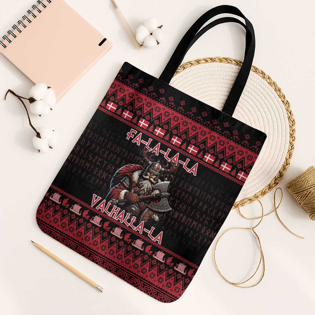 Denmark Santa Viking Christmas Tote Bag Julemanden Goes Viking - Wonder Print Shop