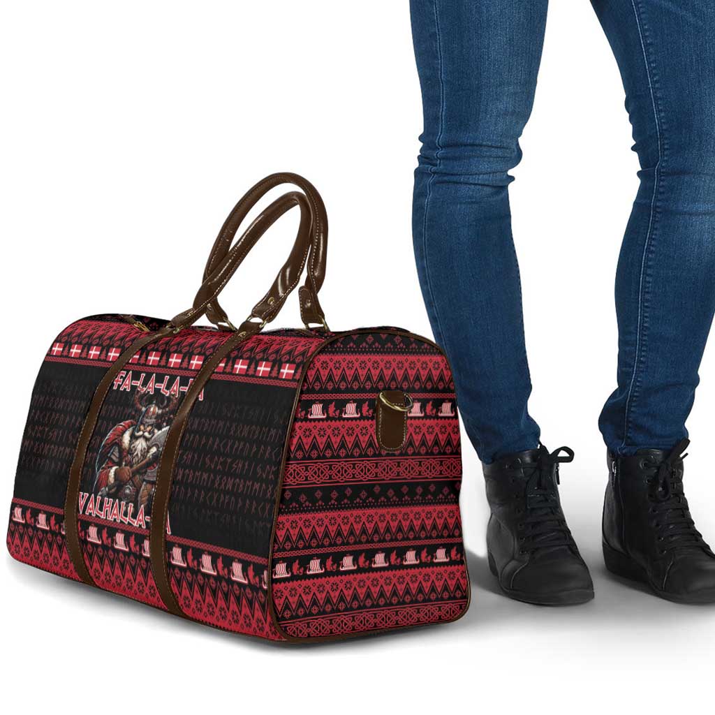 Denmark Santa Viking Christmas Travel Bag Julemanden Goes Viking - Wonder Print Shop