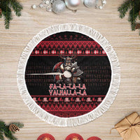 Denmark Santa Viking Christmas Tree Skirt Julemanden Goes Viking - Wonder Print Shop