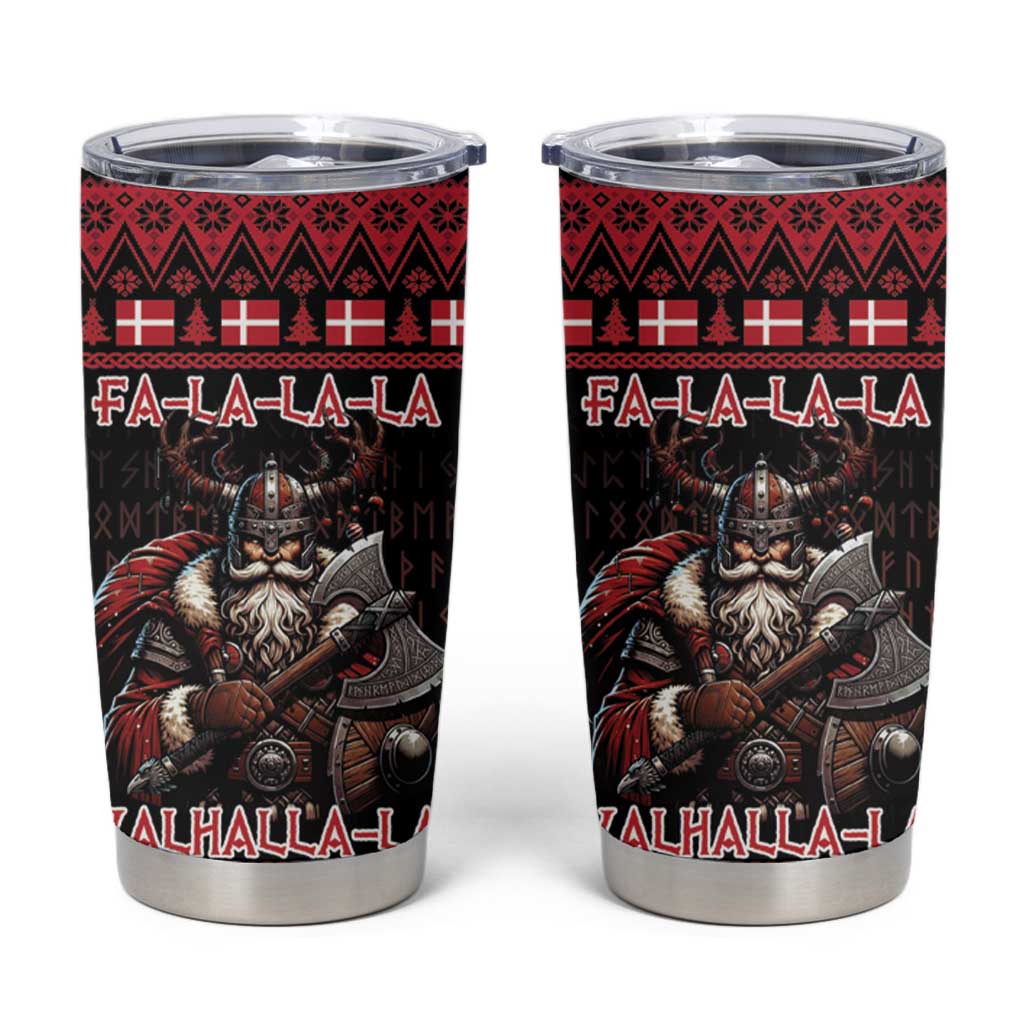 Denmark Santa Viking Christmas Tumbler Cup Julemanden Goes Viking - Wonder Print Shop