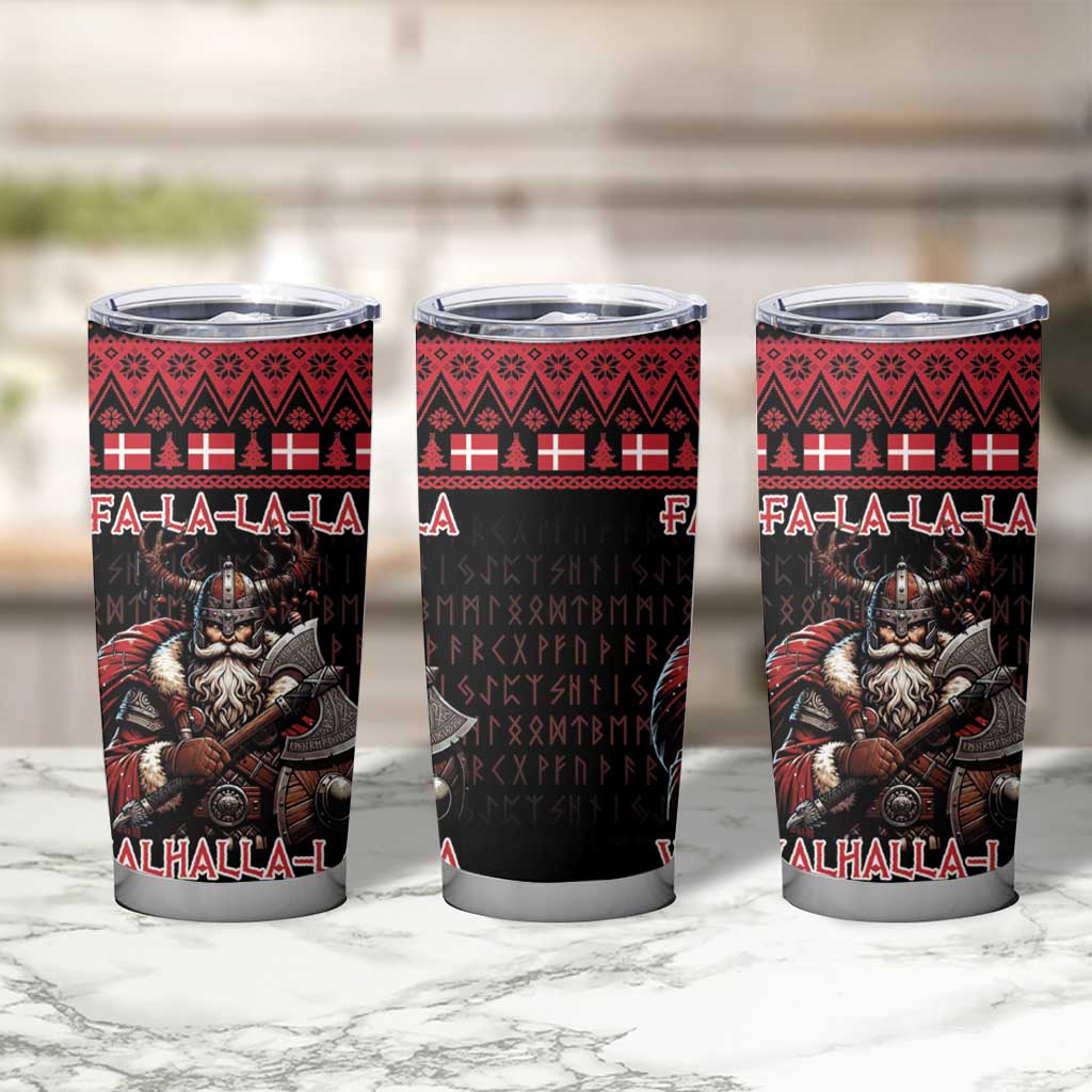 Denmark Santa Viking Christmas Tumbler Cup Julemanden Goes Viking - Wonder Print Shop