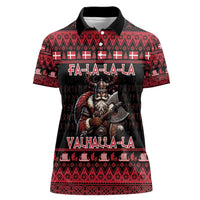 Denmark Santa Viking Christmas Women Polo Shirt Julemanden Goes Viking - Wonder Print Shop