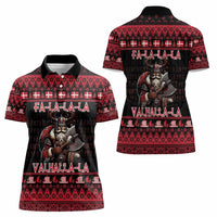 Denmark Santa Viking Christmas Women Polo Shirt Julemanden Goes Viking - Wonder Print Shop