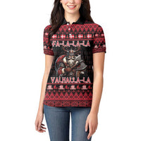 Denmark Santa Viking Christmas Women Polo Shirt Julemanden Goes Viking - Wonder Print Shop
