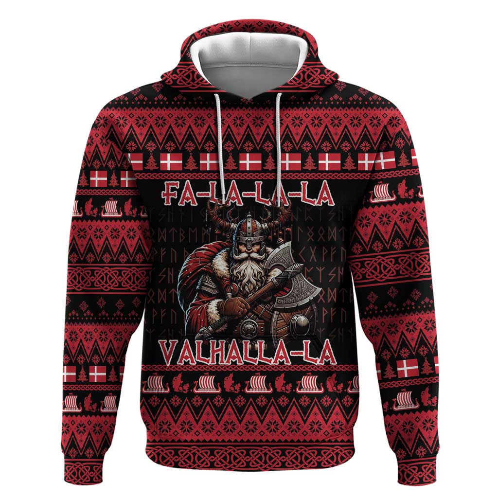Denmark Santa Viking Christmas Zip Hoodie Julemanden Goes Viking - Wonder Print Shop