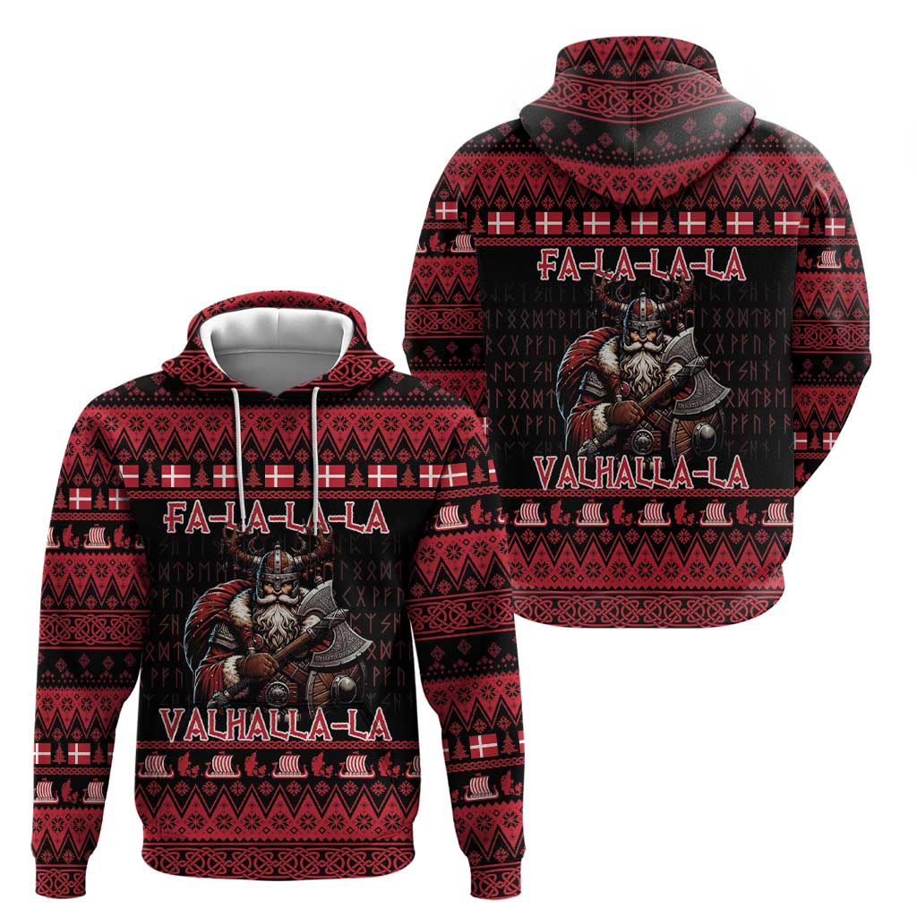 Denmark Santa Viking Christmas Zip Hoodie Julemanden Goes Viking - Wonder Print Shop