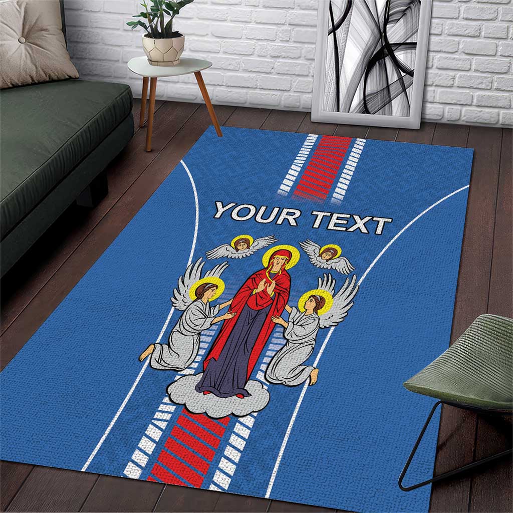 Personalized Belarus Area Rug Coat Of Arms Minsk Capital