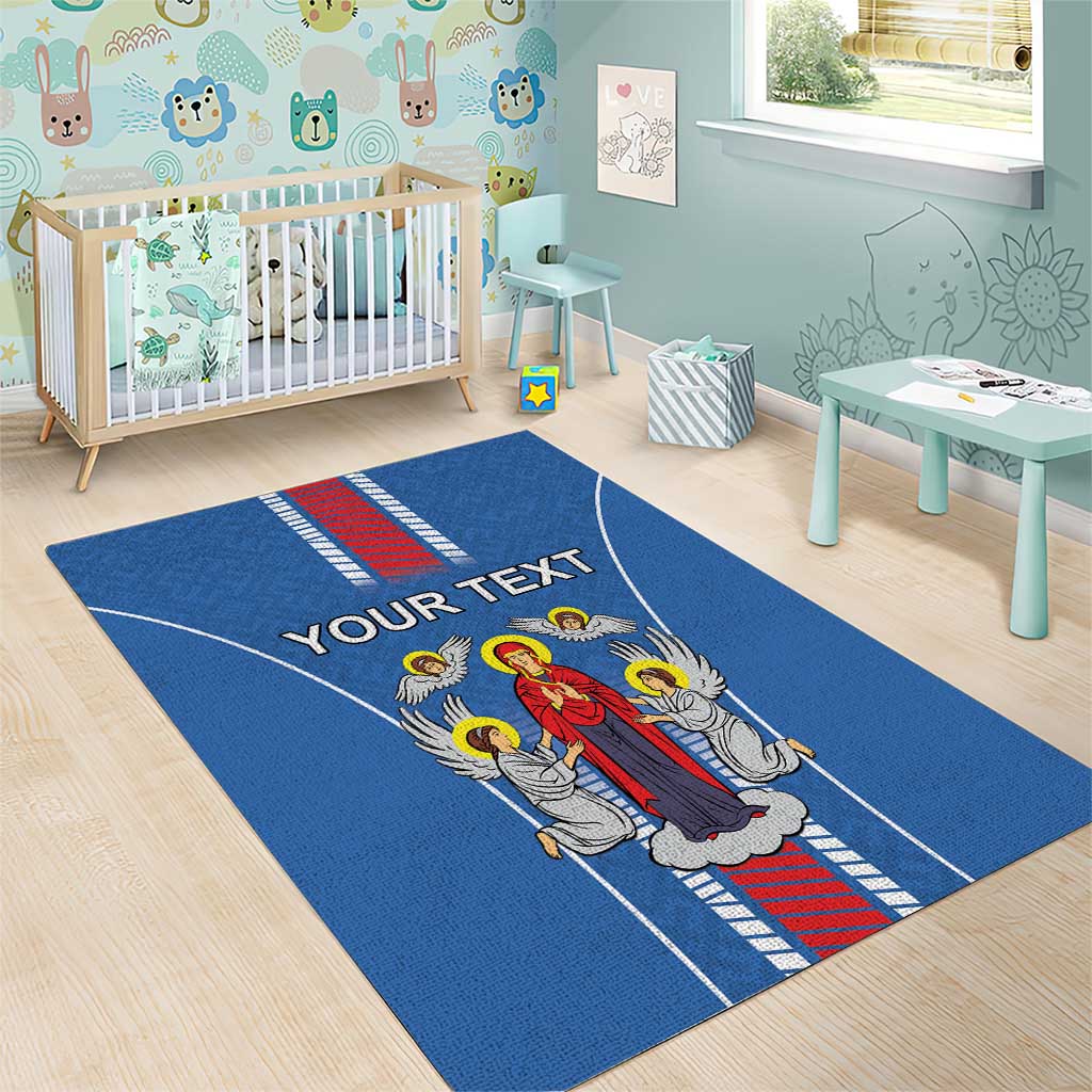 Personalized Belarus Area Rug Coat Of Arms Minsk Capital