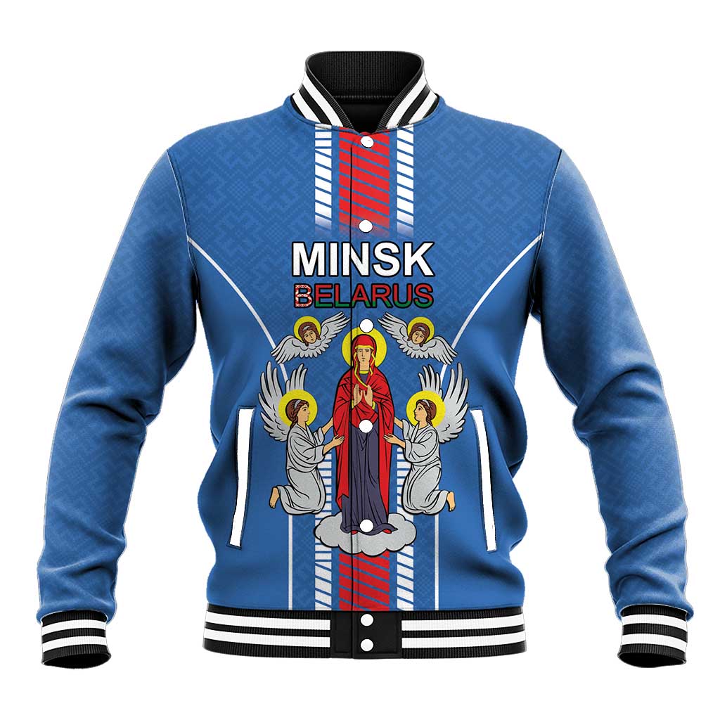 Personalized Belarus Baseball Jacket Coat Of Arms Minsk Capital