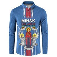 Personalized Belarus Button Sweatshirt Coat Of Arms Minsk Capital