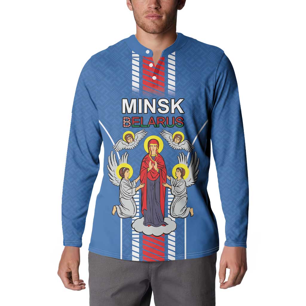 Personalized Belarus Button Sweatshirt Coat Of Arms Minsk Capital