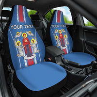 Personalized Belarus Car Seat Cover Coat Of Arms Minsk Capital
