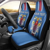 Personalized Belarus Car Seat Cover Coat Of Arms Minsk Capital