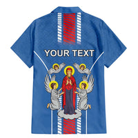 Personalized Belarus Family Matching Mermaid Dress and Hawaiian Shirt Coat Of Arms Minsk Capital