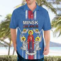 Personalized Belarus Hawaiian Shirt Coat Of Arms Minsk Capital