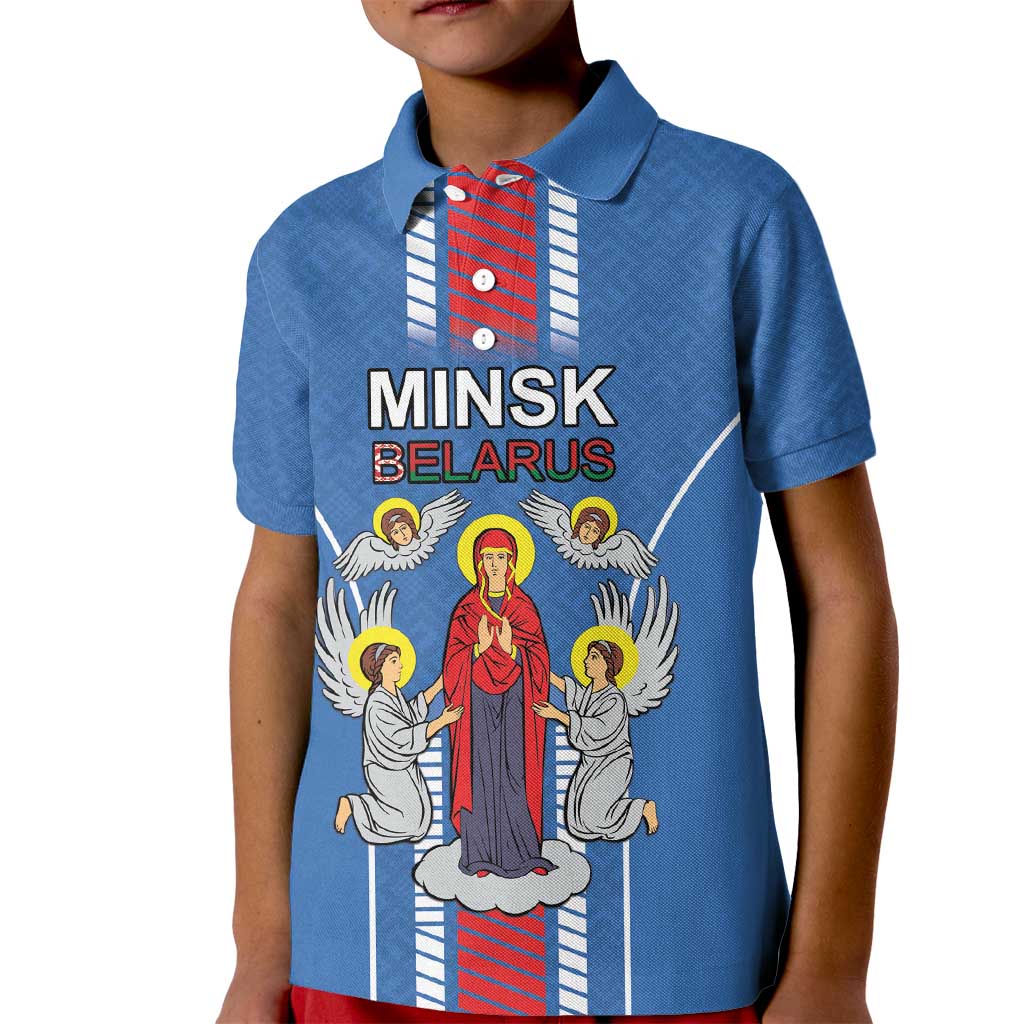 Personalized Belarus Kid Polo Shirt Coat Of Arms Minsk Capital