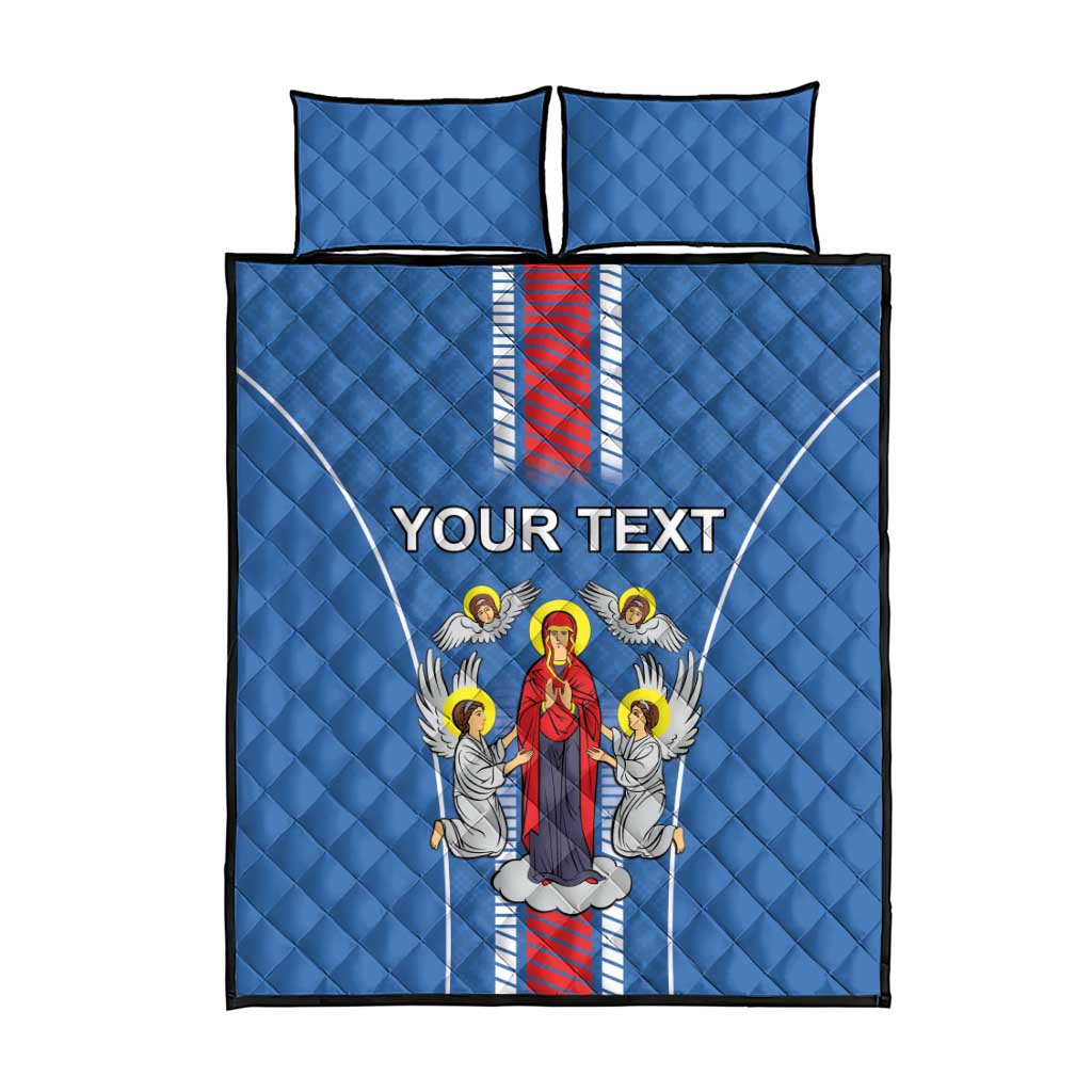 Personalized Belarus Quilt Bed Set Coat Of Arms Minsk Capital