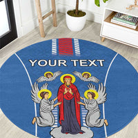 Personalized Belarus Round Carpet Coat Of Arms Minsk Capital