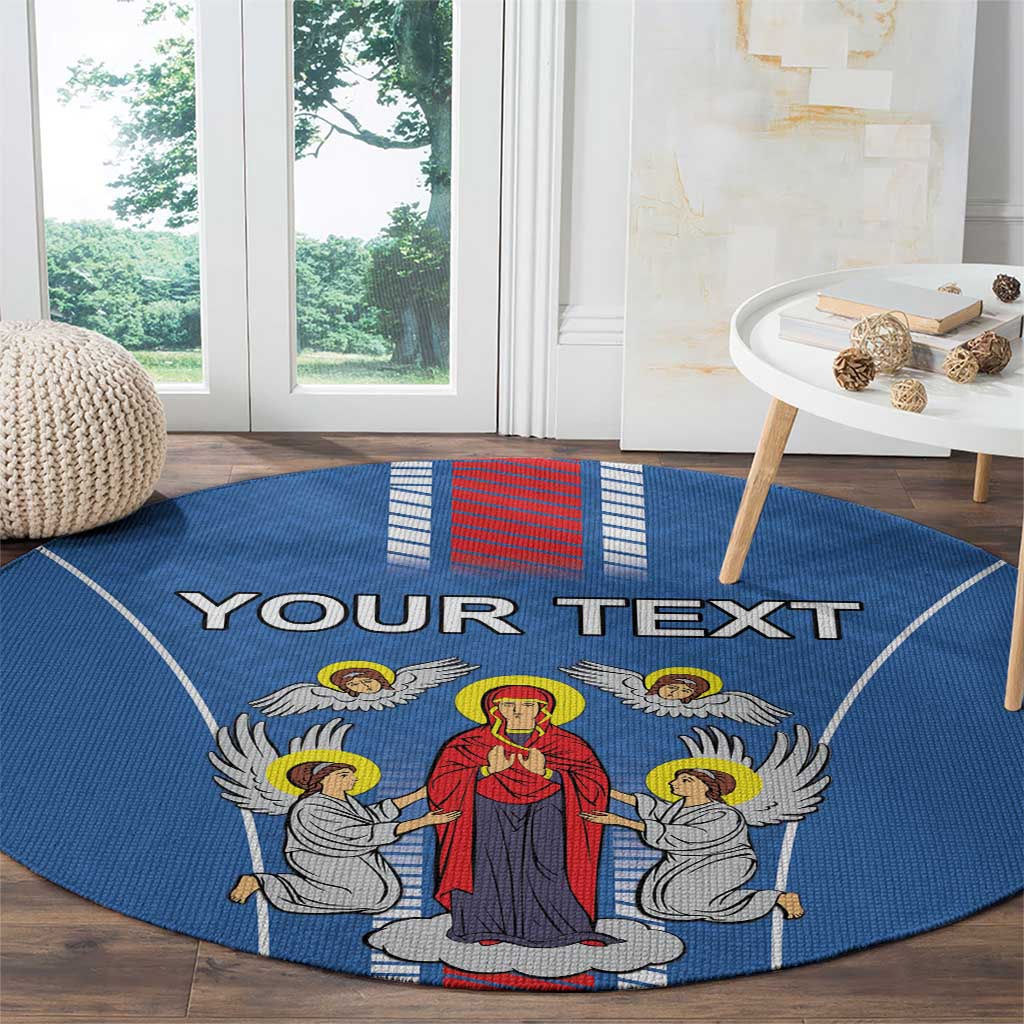 Personalized Belarus Round Carpet Coat Of Arms Minsk Capital