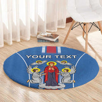 Personalized Belarus Round Carpet Coat Of Arms Minsk Capital