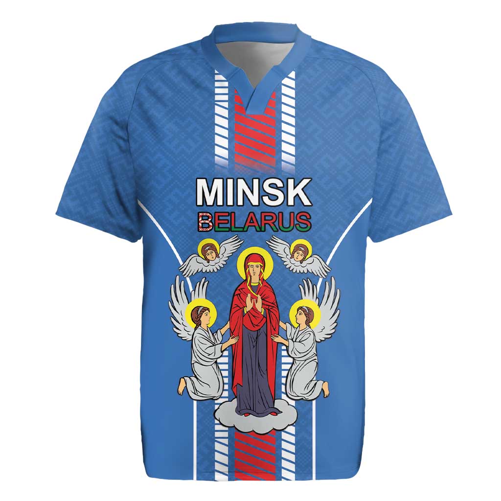 Personalized Belarus Rugby Jersey Coat Of Arms Minsk Capital