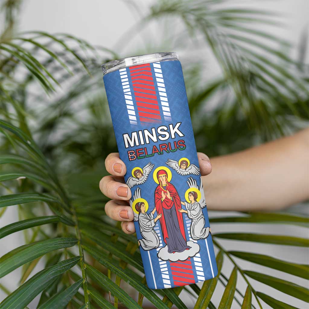 Personalized Belarus Skinny Tumbler Coat Of Arms Minsk Capital