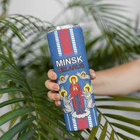 Personalized Belarus Skinny Tumbler Coat Of Arms Minsk Capital