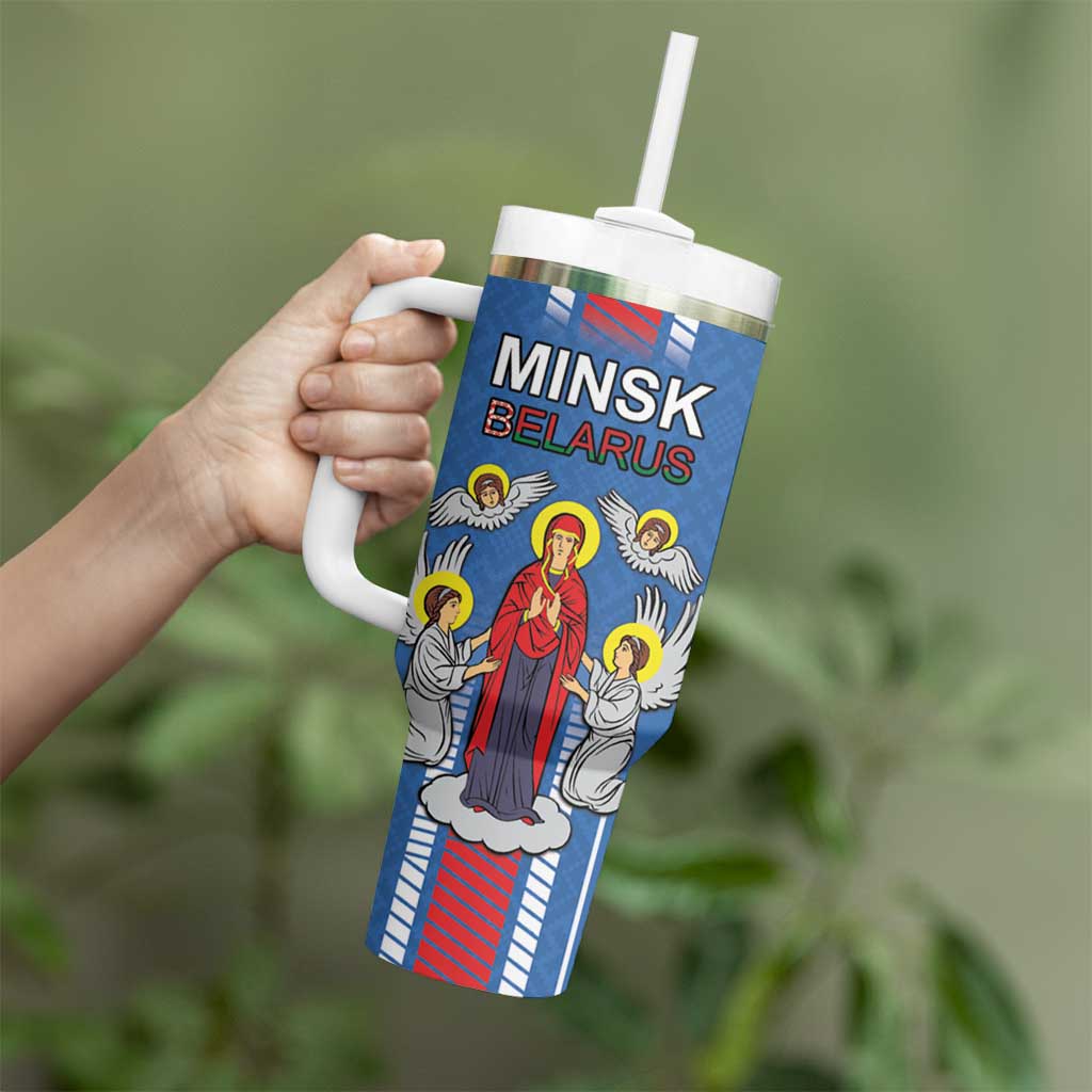 Personalized Belarus Tumbler With Handle Coat Of Arms Minsk Capital