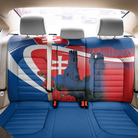 Slovakia Independence Day Back Car Seat Cover Devín Castle Nad Tatrou sa blyska