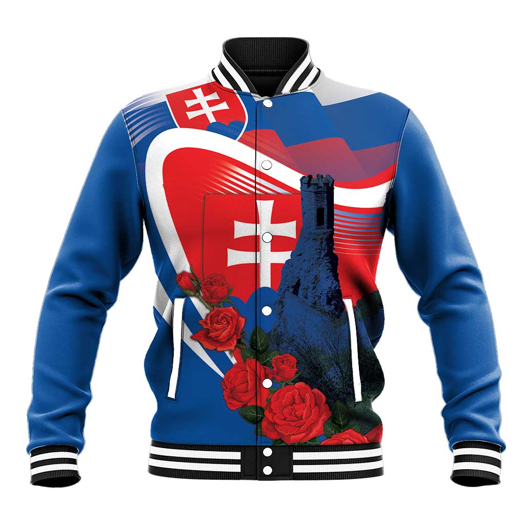 Slovakia Independence Day Baseball Jacket Devín Castle Nad Tatrou sa blyska