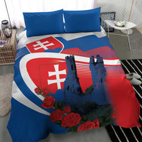 Slovakia Independence Day Bedding Set Devín Castle Nad Tatrou sa blyska