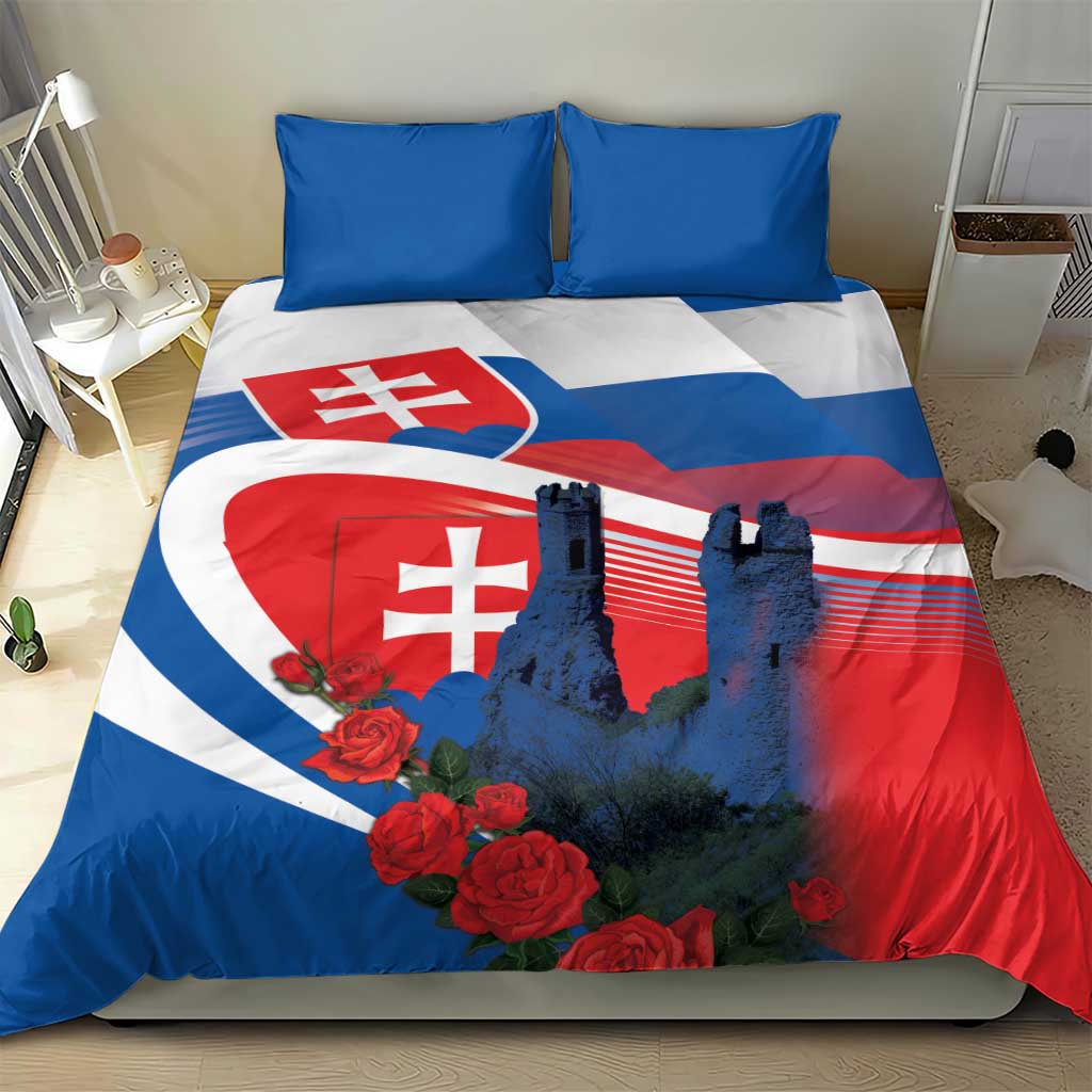 Slovakia Independence Day Bedding Set Devín Castle Nad Tatrou sa blyska