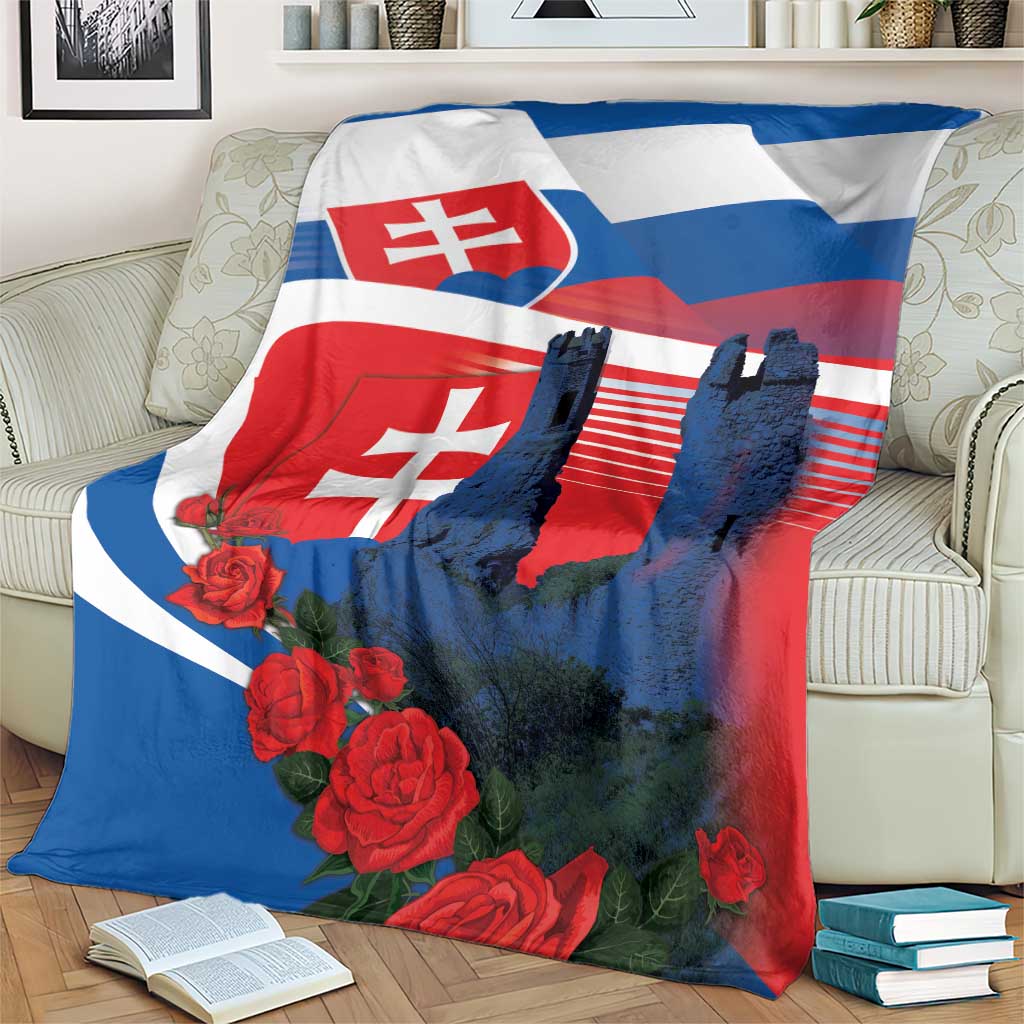 Slovakia Independence Day Blanket Devín Castle Nad Tatrou sa blyska
