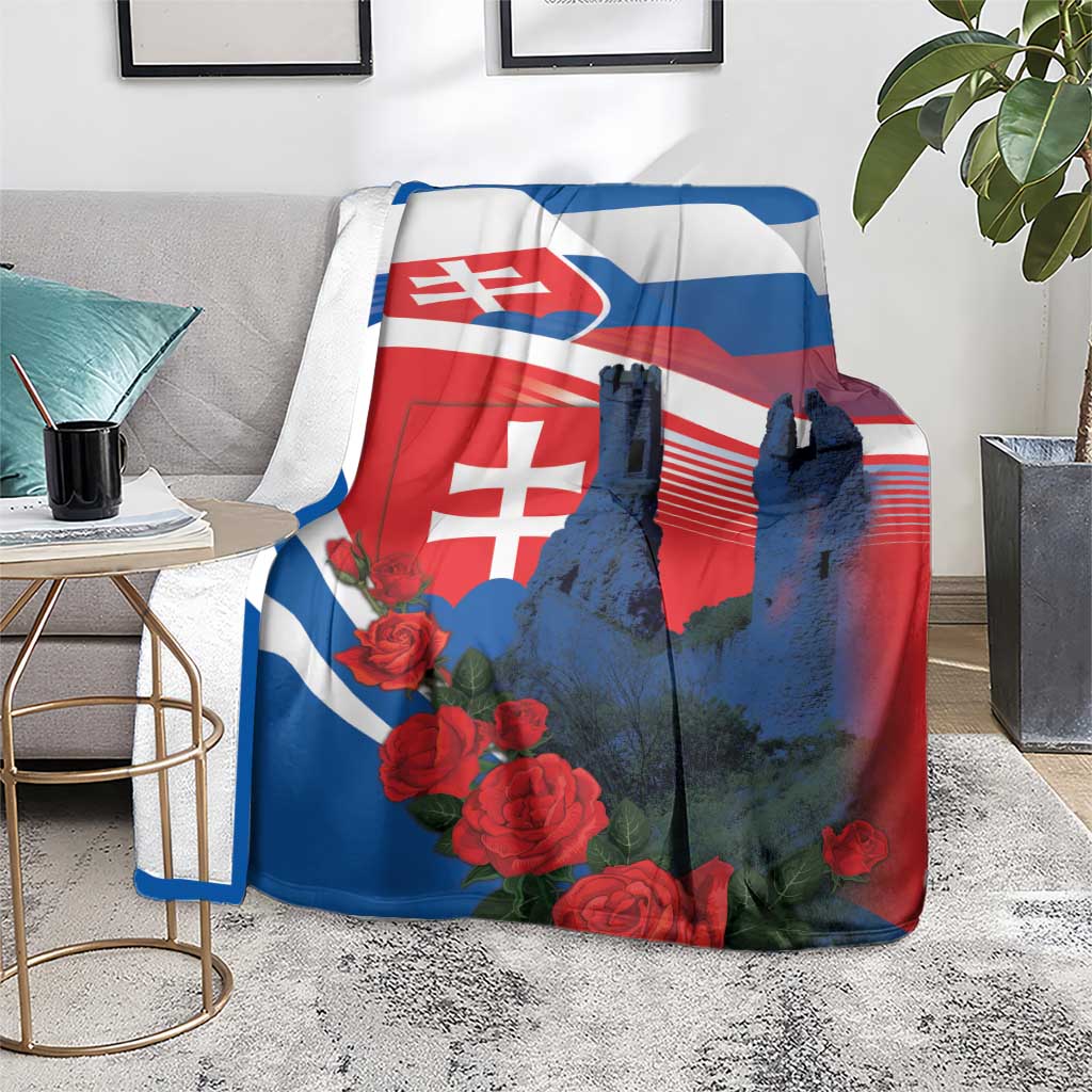 Slovakia Independence Day Blanket Devín Castle Nad Tatrou sa blyska