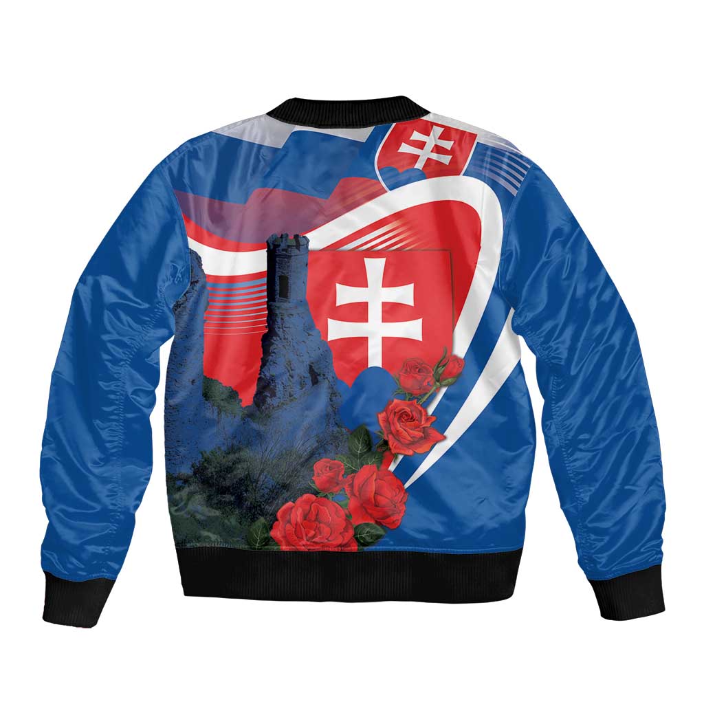 Slovakia Independence Day Bomber Jacket Devín Castle Nad Tatrou sa blyska