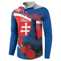 Slovakia Independence Day Button Sweatshirt Devín Castle Nad Tatrou sa blyska