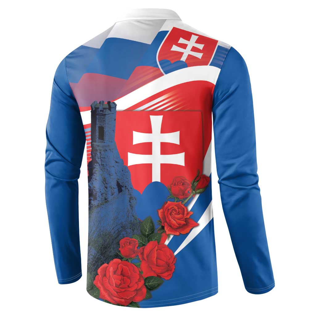 Slovakia Independence Day Button Sweatshirt Devín Castle Nad Tatrou sa blyska