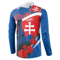 Slovakia Independence Day Button Sweatshirt Devín Castle Nad Tatrou sa blyska