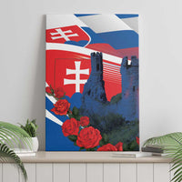 Slovakia Independence Day Canvas Wall Art Devín Castle Nad Tatrou sa blyska