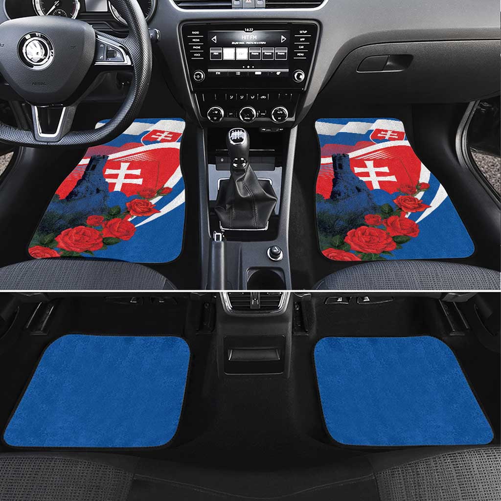 Slovakia Independence Day Car Mats Devín Castle Nad Tatrou sa blyska