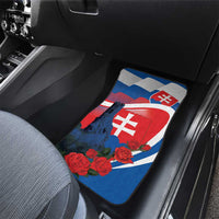 Slovakia Independence Day Car Mats Devín Castle Nad Tatrou sa blyska