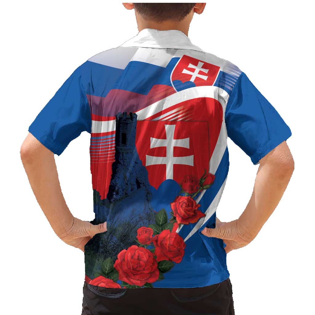 Slovakia Independence Day Family Matching Mermaid Dress and Hawaiian Shirt Devín Castle Nad Tatrou sa blyska