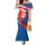 Slovakia Independence Day Family Matching Mermaid Dress and Hawaiian Shirt Devín Castle Nad Tatrou sa blyska